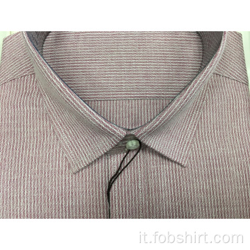 Camicia a maniche lunghe business tinta in filo